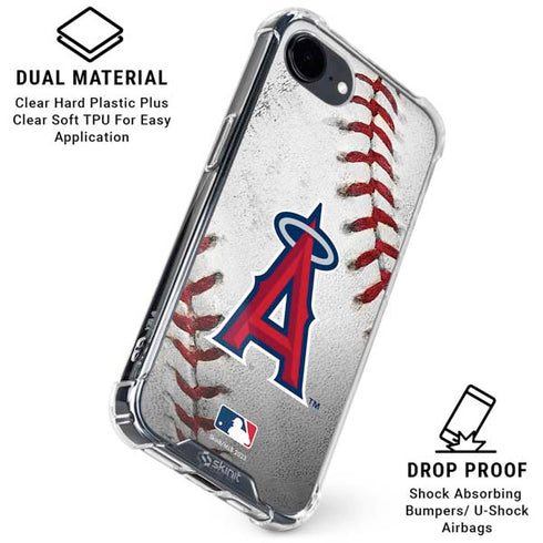 MLB Los Angeles Angels Game Ball iPhone 16e Clear Case